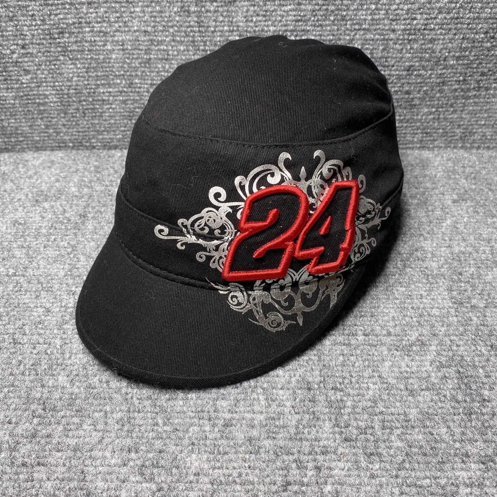 Jeff Gordon 24 Hat Cap Strap Back Mens One Size Black Red Nascar Racing Cadet